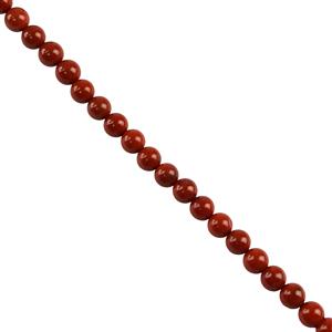165cts Red Jasper Plain Rounds Approx 8mm, 38cm Strand