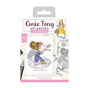 Conie Fong Angel Inspiration Stamp & Die - Angel Messenger - 12PC