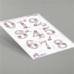 Carnation Crafts Made With Flowers Numbers Die Set