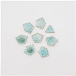 Green/Blue Cracked Pottery Pieces Approx 500g, 1-3cm