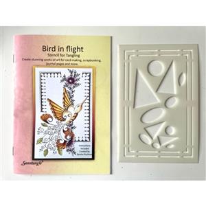 Sanntangle Bird in Flight Stencil & Instructions