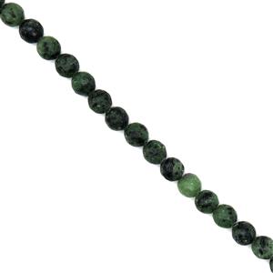 275cts Ruby Zoisite Faceted Rounds Approx 10mm, 38cm Strand