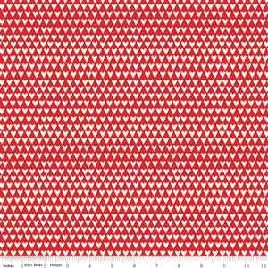 Riley Blake You & Me Collection Hearts Red Fabric 0.5m 