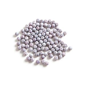 Czech RounDuo Beads, 5mm - Chalk White Teracota Copper (100pcs)