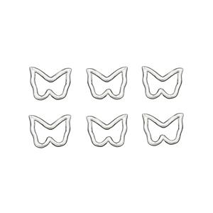 925 Sterling Silver Butterfly Closed Jump Rings (Pack of 6) Approx 8x10mm