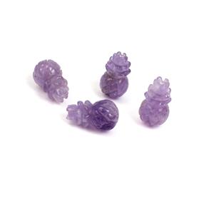 55cts Amethyst Pineapples Approx 12x20mm (4pcs)