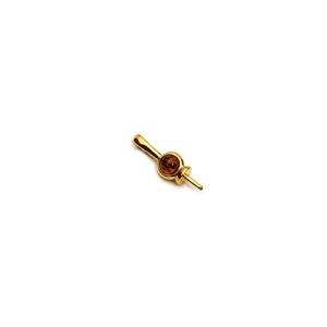 Baltic Cognac Amber Gold Plated Sterling Silver Pendant Peg (1pk)
