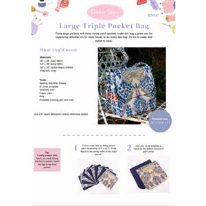 Debbie Shore Triple Pocket Large Bag Instructions