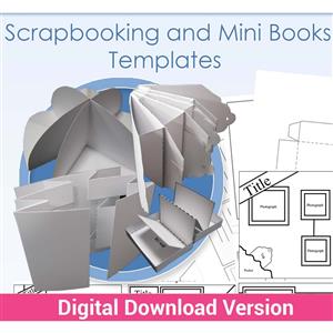 Digital Collection Download Scrapbook and Minibook Templates
