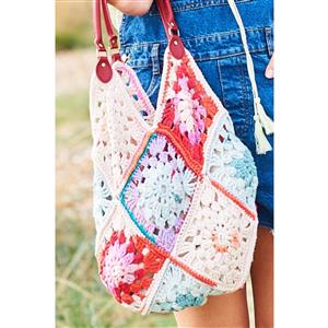 Stylecraft Savannah Coral & Blue Bag Kit: Pattern & 5 Balls of Yarn