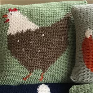 Adventures in Crafting Chicken Tapestry Crochet Cushion Kit