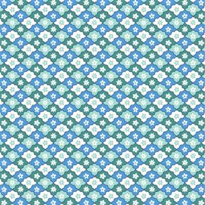 Liberty The Artist's Home Meadow Daisy Blue Fabric 0.5m