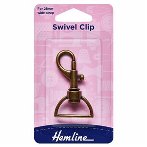 Swivel Clip 25mm Bronze