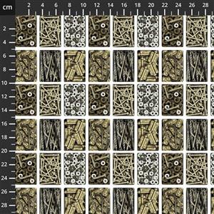 Henry Glass Man Cave Small Parts Fabric 0.5m