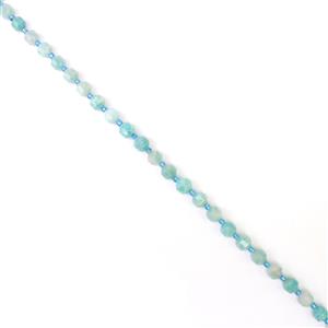100cts Amazonite Faceted Satellite Beads Approx 7x8mm, 38cm Strand