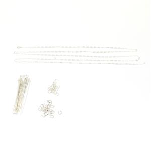 925 Sterling Silver Basic Findings Pack 40pc