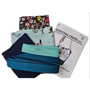 Sewing - Sanctuary Quilting Cross Body Bag Kit: Dog Walkers Blue