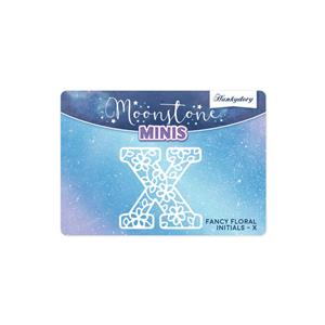 Moonstone Minis - Fancy Floral Initials - X