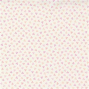 Moda Sincerely Yours Spring Dots Geometric on Ivory Fabric 0.5m