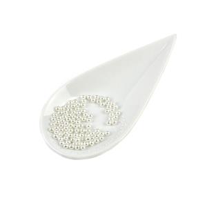 Preciosa White Glass Pearls, 3mm (100pcs)