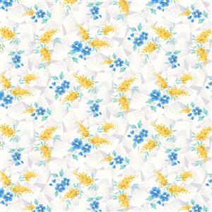 Liberty The Artist's Home Collection Sussex Sprig Water Colour Garden Fabric 0.5m