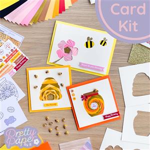 Bee Happy Card Making Kit | Iris Folding Craft Kit 