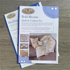 Victoria Carrington's Bold Blooms Quilt & Cushion Set Instructions