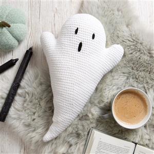 Wool Couture Halloween Ghost Cotton Amigurumi Crochet Kit