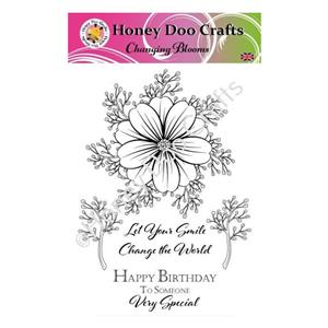 Honey Doo Crafts Changing Blooms A5 Stamp Set
