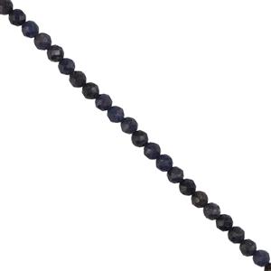 40cts Sapphire Faceted Rounds, Approx 4mm, 38cm strand
