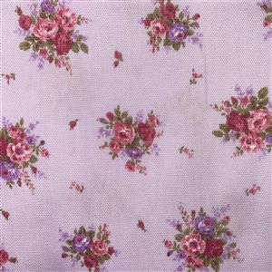 Floral Story Rose On Lilac Fabric 0.5m - Sewing Street exclusive