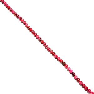 150cts Fuchsia Agate Plain Rounds Approx 8mm, 38cm Strand