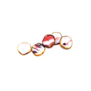 Preciosa Ornela Multi Colour Travetin Table Cut Beads, 22mm (5pk)