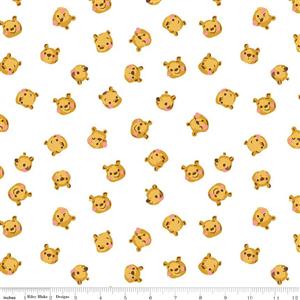 Riley Blake 100 Aker Wood Collection Pooh Brain White Fabric 0.5m