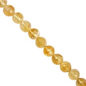 135cts Citrine Faceted Rounds Approx 8mm 33cm Strand