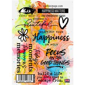 Visible Image Happiness Matters Stamp Set