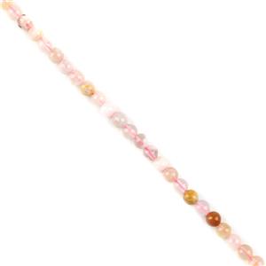 110cts Natural Cherry Blossom™ Agate Plain Rounds Approx 6mm, 37cm Strand