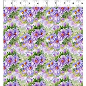 Decoupage Collection Felicia Amelloides Field Fabric 0.5m