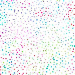 Neo Geo Collection Mini Dots White Fabric 0.5m