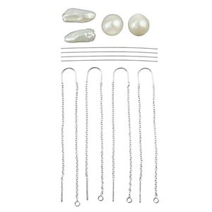 925 Sterling Silver Threader Pearl Earring Project