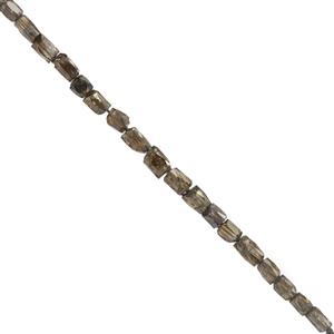 1.95cts Brown Diamond faceted Pipe Approx 1.5 to 2mm, 5cm Strand