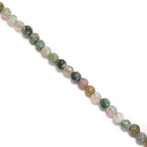 25cts Fancy Jasper Faceted Rounds Approx 4mm,38cm Strand