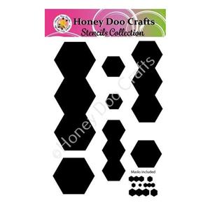 Honey Doo Crafts Hexagon Stencil and Masks
