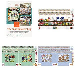 Amber Makes The Superbmarket Bag Kit all 3 Panels & Instructions - Special Price