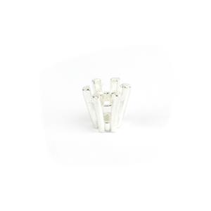 Argentium 6 Claw Double Gallery Collet  - 5.00 mm