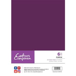 Crafter's Companion - A4 Funky Foam - Purple 6pc