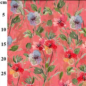 Digital Cotton Lawn Prints Rose Floral Fabric 0.5m