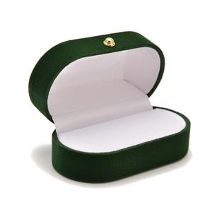 Forest Green Double Ring Box