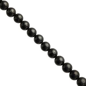100cts Magnetic Hematite Plain Round Approx 4 to 6mm, 33cm Strand