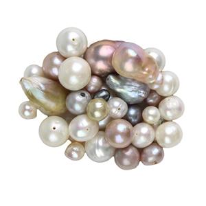 150g Multi Colour, Mixed Shape Freshwater Cultured Pearl Scoop